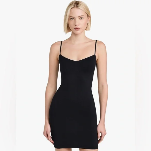 NWT Free People Black Seamless Mini Slip Size M/L - Picture 1 of 7